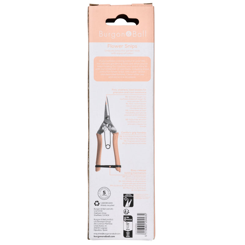 Burgon & Ball Flower Snips Collector Range - Blush Pink