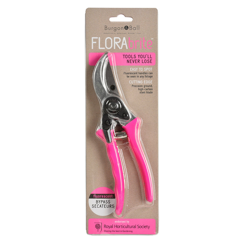 Burgon & Ball FloraBrite® Fluorescent Bypass Secateurs