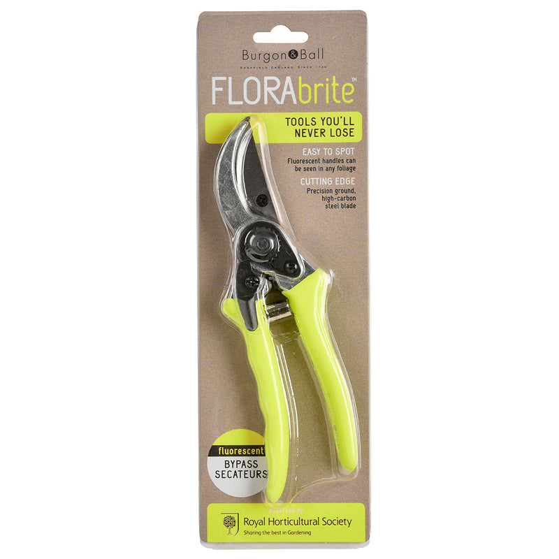 Burgon & Ball FloraBrite® Fluorescent Bypass Secateurs