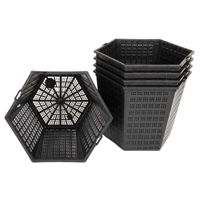 18cm Hexagonal Pond Plant Baskets - 3 Litre
